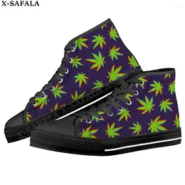 Casual Shoes Smoker Trippy Men Vulcanized Sneakers High Top Canvas Classic Brand Design Flats Lace Up Footwear-2