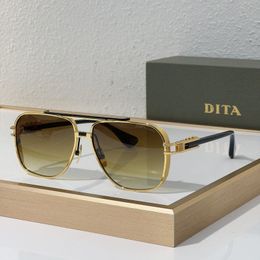 Top Quality DITA Designer Sunglasses Luxury Sunglass Men Women Sun Glasses Celebrity Driving Sunglass for Ladies Fashion Eyeglasses DTS436-GLD-BLK Size 61-14-135