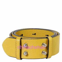 Designer BBorbiriy belt fashion buckle genuine leather The Small Ladies Belt Bag Grainy Leather Belt- Cornflower Yellow
