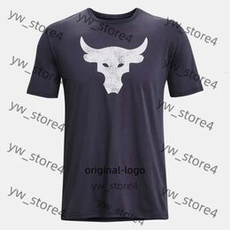 Mens Tshirts Project Rock Brahma Bull Tshirt Sıradan Moda Sokak Giyim Kadınlar Spor Giyim Yüksek Kaliteli Kısa Kol Boyutu XS 6XL Yaz 611b