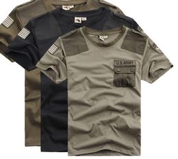 Tactical T-shirts Mens Airborne Division Bomber Army Military fit Combat Short-sleeve Tops Cotton Breathable Quick Dry Tees3734342