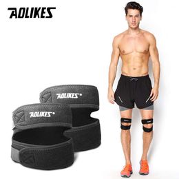 AOLIKES 1 Pair Adjustable Pads Basketball Support Outdoor Patella Belt Cycling Climbing Knee Protector L2405