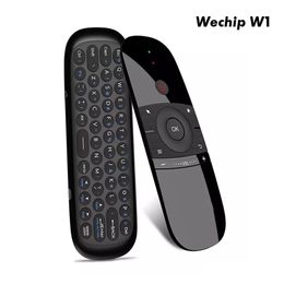 Keyboards Wechip W1 Air Mouse 2.4G Wireless Keyboard Remote Control Ir Learning 6-Axis Motion Sense For Smart Tv Android Box Pc Drop D Otbn8