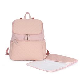 Diaper Bags Fashionable Mummy Pregnant Womens Bag Multi functional Diaper Bag Backpack Nap Baby Bag with Baby Cart with Baby Care Cart Hook d240522