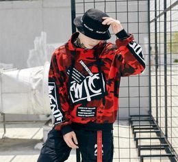 Fashion Camouflage Patch Hoodies Mens Autmn Designs Camo Printed Sleeve Pullover Sweatshirts Male Hip Hop Loose Streetwear28473082867