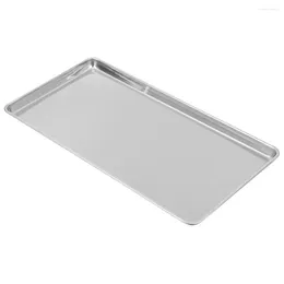 Kitchen Storage Baking Sheets Cookie Stainless Steel Pans Toaster Oven Tray Rectangle Metal Flat Cooking