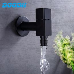 Bathroom Sink Faucets Black Wall Mounted Small Tap Decorative Garden Faucet Washing Machine Water Basin Bibcock WC Taps Torneira Parede