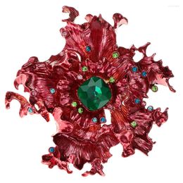 Brooches CINDY XIANG Large Flower For Women Enamel Pin 2 Colours Available Luxury Coat Suit Jewellery Wedding Accessories