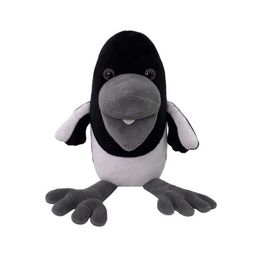 Stuffed Plush Animals 22cm Steve and Maggie Plush Toy New Halloween Kawaii Magpie Crow Peluche Toys Soft Stuffed Animal Doll Pillows for Holiday Gifts Q240521