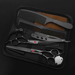 Hair Scissors Professional beauty clipper set hair clippers with hairstyle accessories suitable for home salon hairdressers Q240521