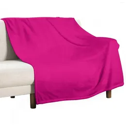 Blankets Pink Fuchsia Solid Color Decor Throw Blanket Bed Plaid Luxury Sofas Of Decoration