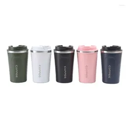 Water Bottles Outdoor Portable Men's And Women's Office Cup Simlpe 304 Stainless Steel Coffee Insulated With Large Capacity