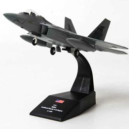 Aircraft Modle 1/100 scale U.S. American Navy Army F22 fighter aircraft Aeroplane models adult children toys for display show collections Y240522