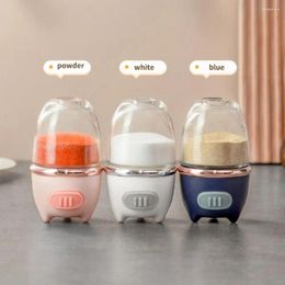 Storage Bottles Seasoning Tank Kitchen Salt Shaker Quantitative Transparent Refillable Spice Organizer Wholesale Jars Metering