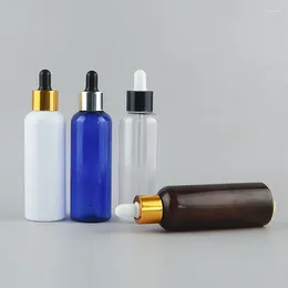Storage Bottles 100ML Empty Essential Oil Glass Dropper Bottle Pipette Plastic Container For Perfumes PET Perfume
