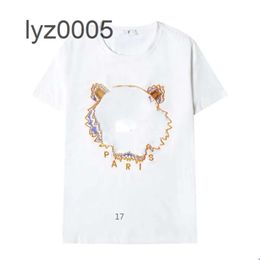 Designer's seasonal new American hot selling summer T-shirt for men's daily casual letter printed pure cotton top T23R