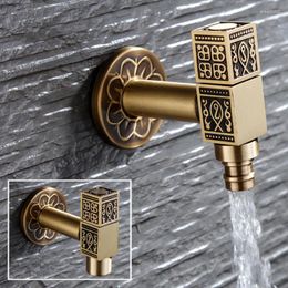 Bathroom Sink Faucets LongJue Brass Wall Mount Garden Faucet Decorative Mop Pool Toilet Bibcock Washing Machine Tap Torneira