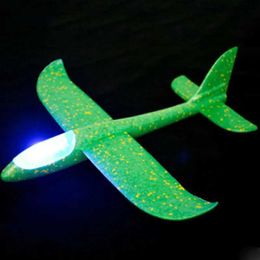 Aircraft Modle LED big hand launch throwing foam EPP aircraft model glider aircraft model outdoor DIY childrens educational toys S5452138