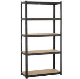 Heavy Duty 71quotH Shelf Garage Steel Metal Storage 5 Level Adjustable Shelves Rack4306132