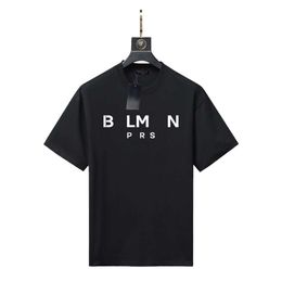 Mens Designer Band T-shirt Fashion Black and White Short Sleeve Luxury Letter Pattern Tee Sizes Xs-4xl30uw