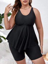 Women's Swimwear Plus Size Women Tankini 2024 Bikini Woman Swimsuit 2-Piece Bathing Suit Black Brazilian Beach Swimming Monokini