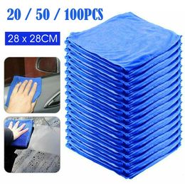 20/50/100 pieces of ultra-fine fiber car cleaning towels soft dry cloth water suction car and household washing and dust collector towels240521