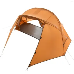 Tents And Shelters 1 Person Tent Lightweight Backpacking Double-layer Can Use With Elevated Sleeping Platform Camp Bed For 4 Season