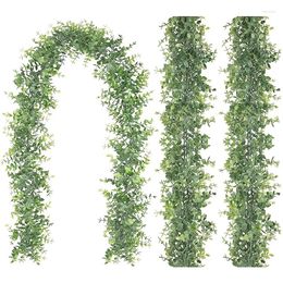 Decorative Flowers 180CM 3 Pcs Artificial Plants Rattan Creeper Green Leaf Ivy Vine For Home Wedding Decor DIY Hanging Fake