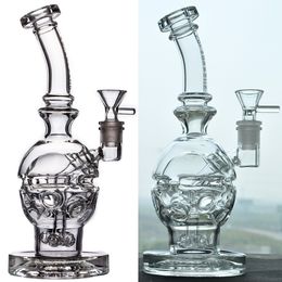 Thick Recycler Smoking Hookahs Glass Bong Bubbler Heady Water Pipe Oil Rigs Fab Egg Showerhead Percolator Dab Rig Shisha Accessories