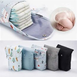 Diaper Bags Reusable baby diaper bag organizer portable cart mini diaper bag for travel large capacity mother diaper storage bag d240522