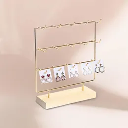 Jewelry Pouches 3 Tier Earring Holder Stand Display For Selling Countertop