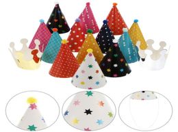 Dog Apparel 22Pcs Pet Puppy Birthday Party Hat Caps Holiday Costume Accessories1793405