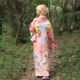 Ethnic Clothing Printed Traditional Formal Wear Japanese Kimono Women Visit Suit Travel Style Wedding Clothes