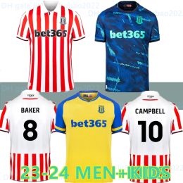 CLUCAS home Kits 2023 Lewis Baker Baker men kids kit Football Shirts Uniforms23 24 Stoke City MIKEL CAMPBELL soccer jerseys SMITH FLETCHER POWELL BROWN