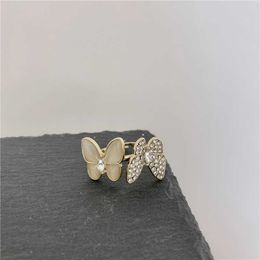Jewellery master designs Vaned original rings High quality Fairy Butterfly plated genuine gold Ring with Original logo Vanlybox
