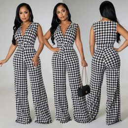 Jumpsuits für Frauen Rompers Womens sexy V-Ausschnitt ärmellose Hunde