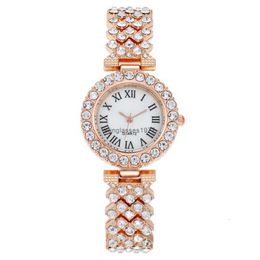 Мода римские римские римские алмазные инкрустации женского часа Quartz Watch Bracelet Womens Watch