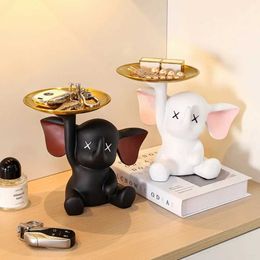 Action Toy Figures Nordic Modern Living Room Decorations Tray Dumbo Entryway Key Storage Ornament Home Decoration Accessories Decor Figurine H240522