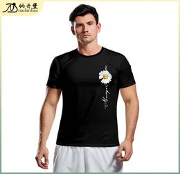 Men039s Hoodies Sweatshirts product Daisy fashion loose summer round neck printed short sve Tshirt for men9133453