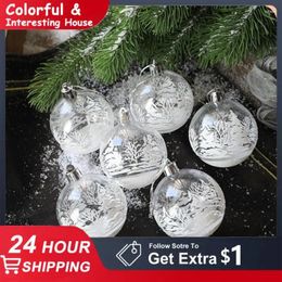 Party Decoration Plastic Ball Round And Smooth Gorgeous Texture Christmas Decorations Decorative Pendant Not Easy To Crack