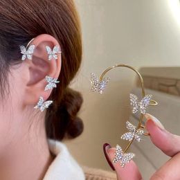 luxury butterfly ear hook designer earring for woman without ear hole earring high sense ear bone clip earrings Jewellery fashion earring party Valentine Day gift