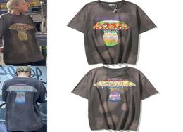 21SS Summer Hip Hop T Shirt Moral Panic Print Vintage Cotton Tees Oversized Tops Streetwear Men Women Shirt9907145