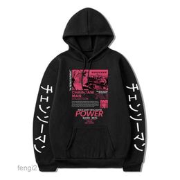 Japan Anime Chainsaw Man Power Sweatshirt Manga Denji Pullover Oversized Hoodie Boy Girl Clothes 6C2O