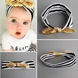 Hair Accessories Baby Girl Headband Infant Hair Turban Cloth Tie Bow Newborn Headwear Tiara Headwrap Gift Toddler Bandage Ribbon Rabbit Bunny Ear Y240522ZVRX