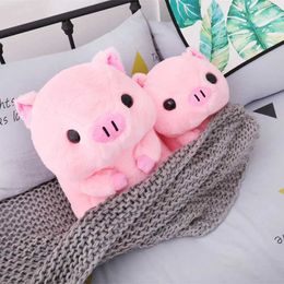 Plush Dolls Soft Kawaii Love Pink Pig Plush Pillow Filled with Super Cute Round Pig High Quality Childrens Doll Gift H240521