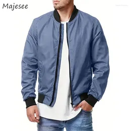 Men's Jackets Bomber Jacket Men Simple 5XL Handsome Casual Coats All-match Outwear American Style Cool High Street Outdoor Travelling Chic