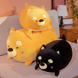Plush Dolls 40cm/60cm New Fat Shiba Inu Plush Long Toys Soft Stuffed Cartoon Animals Dog Doll Sleeping Pillow Cushion Best Gift For Friends H240521