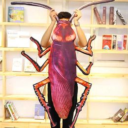 Plush Dolls 1pc 55/75/95cm Simulation Cockroach Plush Pillow Stuffed Creative Insect Toy for Funny Soft Doll Strange Birthday Gift Toys H240521