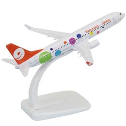 Aircraft Modle Die cast 16cm simulated B737-800 9-yuan aviation passenger aircraft alloy static model gift decoration series S2452204