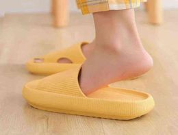 Thick Platform Bathroom Home Slipper Fashion Soft Sole EVA Indoor Slides Woman Sandals Summer Nonslip Flip Flops 2112289875293